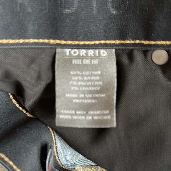 Torrid Blue Skinny Jeans with Distressed Details - Picture 6 of 10